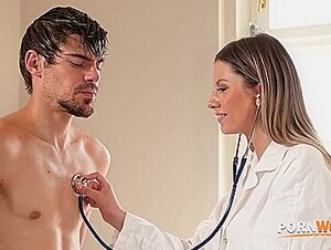 Cock Hungry Nurse Rebecca Volpetti Enjoys Dp Poundin