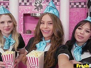 Aria Valencia , Nicole Aria, Riley Reign - Soda Pops And Milkshakes